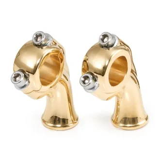 Kustom Tech Deluxe Risers In Polished Brass Finish (05-100)