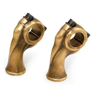 Kustom Tech Deluxe Risers In Raw Brass Finish (05-102)