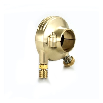 Kustom Tech Deluxe External Throttle Housing For 1 Inch Handlebars In Satin Brass (04-011)