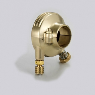 Kustom Tech Deluxe External Throttle Housing For 7/8 Inch Handlebars in Satin Brass Finish (04-016)