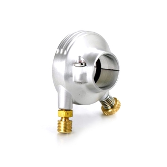 Kustom Tech Deluxe External Throttle Housing For 1 Inch Handlebars In Satin Aluminium (04-021)