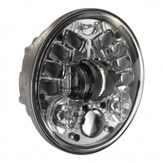 J.W. Speaker 8690 LED Adaptive Series 2 Headlight With Chrome Bezel 5.75 Inch (14.5cm) (0555101)