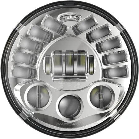 J.W. Speaker 8791 LED Adaptive 2 Headlight With Chrome Bezel 7 Inch (18cm) (0555081)