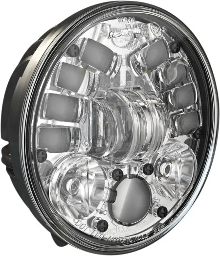 J.W. Speaker 8691 LED Adaptive 2 Headlight With Pedestal Mount With Chrome Bezel 5.75 Inch (14.5cm) (0555121)