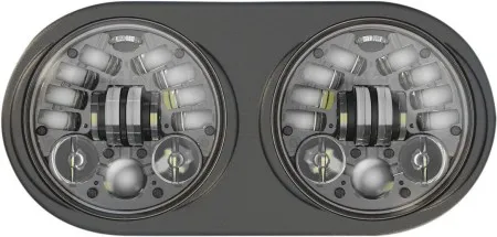 J.W. Speaker 8692 LED Adaptive 2 Headlight With Black Bezel For Harley Davidson 1999-2013 FLTR Motorcycles (0555131)
