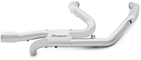 Rinehart Racing Slimline Duals Header Kit In Chrome For Harley Davidson 2017-2023 Touring Motorcycles (100-0452)