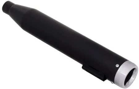 Rinehart Racing 3 Inch Slip-Ons In Black Finish With Chrome Straight End Caps For Harley Davidson 2007-2017 Softail Motorcycles (500-0203C)