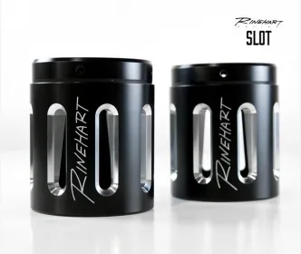 Rinehart Racing 4 Inch Slot End Caps In Black Finish (Pair) (900-0130)