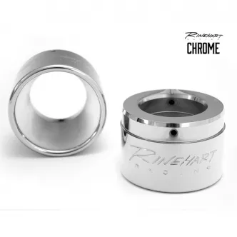 Rinehart Racing 4 Inch Classic Chrome End Caps (Pair) (900-0101)