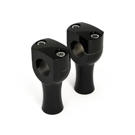 Doss Dighton 3 Inch Domed Risers 1/2 Inch - 13 Threaded in Black Aluminium Finish (04-555BK)