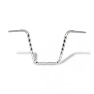 Fehling Ape Hanger Handlebar, 1 1/4 Inch Throttle By Wire in Chrome Finish For 2008-2020 Harley Davidson E-Throttle With 1 Inch Risers Models (C55-235)