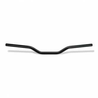 Biltwell Tracker Mid 1 Inch Smooth Handlebars in Black Finish For Universal Fitment (Excluding Harley Davidson With Stock Hand Controls) (6008-2012)