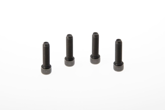 Cult Werk Handlebar Top Clamp Screws Set (4-Piece) in Black Finish For 1984-2020 Sportster Models (HD-SPO110)