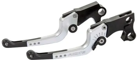 Ricks Motorcycles Adjustable Lever Good Guys in Silver Finish For 2017-2020 Touring Models (85-3040000-S)