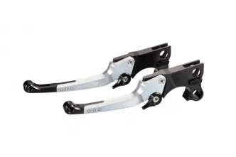 Ricks Motorcycles Adjustable Lever Kit Good Guys In Silver Finish For Harley Davidson 2018-2024 Softail Models (85-5040000-S)