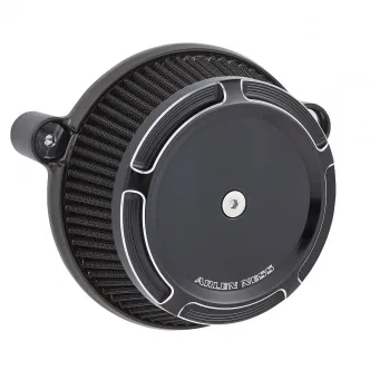 Arlen Ness Beveled Stage 1 Big Sucker Air Cleaner Kit In Black For Harley Davidson 2017-2023 Touring & 2018-2023 Softail Models (18-309)