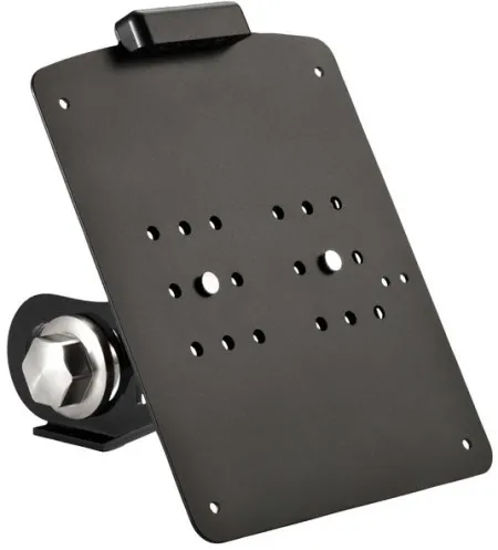 Ricks Motorcycles License Plate Kit, Light, Long in Black Gloss Finish 200x180mm For 2018-2020 Softail Models (55-1182020-0)