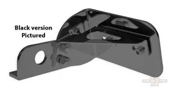 Thunderbike Side Mount License Plate, Long, Stainless Steel in Polished Finish For V-Rod Muscle (VRSCF) Models (28-73-050)