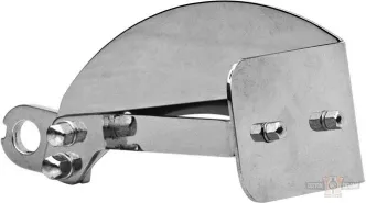 Thunderbike License Plate Side-Mount Bracket, Long Stainless Steel in Polished Finish For 2018-2020 Softail (Except 2018-2020 FXFB, 2018-2020 FXFBS) Models (28-74-030)