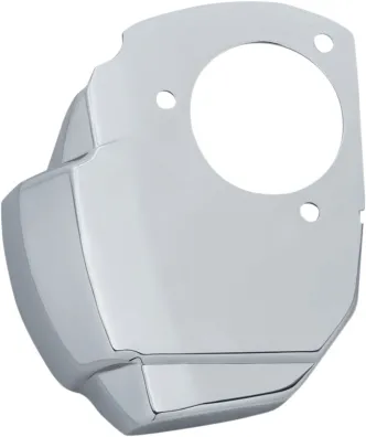 Kuryakyn Precision Throttle Servo Motor Cover In Chrome Finish For Harley Davidson 2017-2023 Touring, Trike & Softail Models With Kuryakyn Air Cleaner Models (9340)