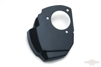Kuryakyn Precision Throttle Servo Motor Cover In Satin Black Finish For Harley Davidson 2017-2023 Touring, Trike & Softail Models With Kuryakyn Air Cleaner Models (9341)