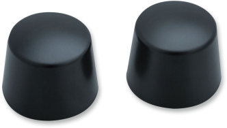 Kuryakyn Front Axle Nut Caps For Harley Davidson Motorcycles In Satin Black Finish (1229)