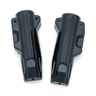 Kuryakyn Lower Fork Covers In Gloss Black Finish For 2014-2023 Touring Models (7147)