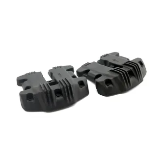 EMD Ribbed Rocker Cover in Black Finish For 17-19 Touring, 18-19 Softail Models (RCM8/R/B)