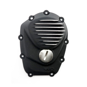 EMD Ribbed Cam Cover in Black Cut Finish For 2017-2020 Touring, 2018-2020 Softail Models (CCM8/R/BC)