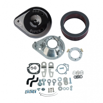 S&S Teardrop Air Cleaner Assembly For 2007-2020 XL Sportster (excl. XR1200) In Black (170-0307B)