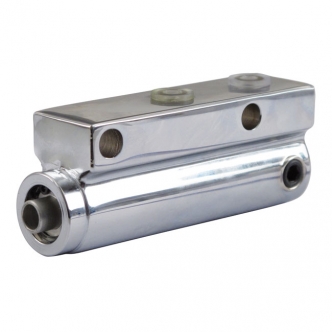 Doss Girling Type Rear Master Cylinder For 84-E87 FX, FXST; 83-84 FXSB; 1984 FXE; 1985 FXB, FXEF; 85-86 FXWG & 82-E87 FXR In Chrome (ARM952629)
