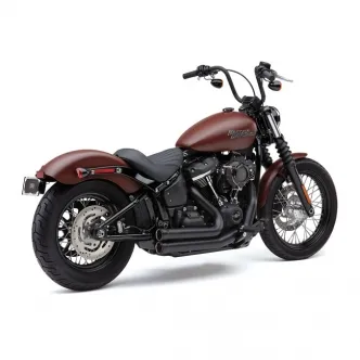 Cobra Speedster 909 2-2 Exhaust System In Black For Harley Davidson 2018-2024 Softail Motorcycles (6712B)