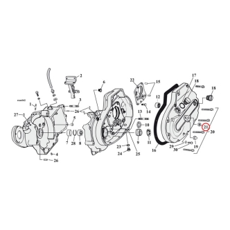 Cometic Shifter Shaft Seals For Late 79-84 Big Twin, 86-05 XL, 06-13 Dyna, 07-13 Softail, FLT Clutch Release Lever, 84-86 5-SP Big Twin (ARM483165)