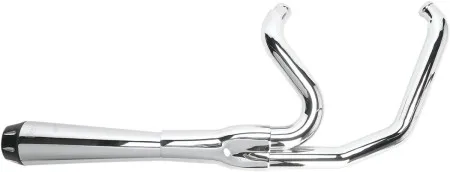 Bassani Short 2-1 Road Rage Exhaust System In Chrome For Harley Davidson FXR Motorcycles (1FXR2)