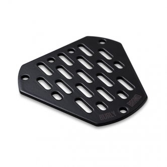 Burly Brand Face Plate MX in Black Finish Optional For Burly Hex Air Cleaners (0206-0181-B)