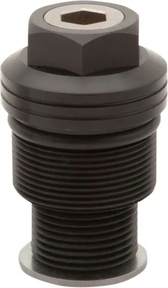 Burly Brand Fork Preload Adjusters in Black Anodized Finish For 1987-1994 FXR, 1991-2005 Dyna, 1988-2015 XL & 2016-2020 XL Cartridge Models Right Cap Only & 2016-2020 XL 1200T L&R Caps Models (B28-3000B)