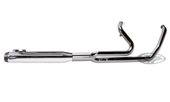 Two Brothers Racing Competition-S 2-Into-1 Exhaust With Carbon Fibre End Cap Race Version in Chrome Finish For 2017-2023 Touring Models (005-4680199)