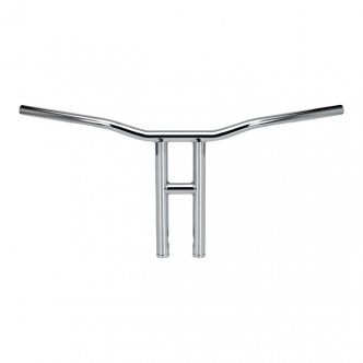 Biltwell Tyson XL 14 Inch Handlebar For In Chrome 1982-2023 H-D (Excl. 08-23 E-Throttle) (6244-1053)