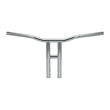 Biltwell Tyson XL 14 Inch O/S TBW Handlebars In Chrome Finish For Harley Davidson 2008-2023 Touring, 2016-2023 Softail & 2016-2017 Dyna Low Rider S (6244-1055)