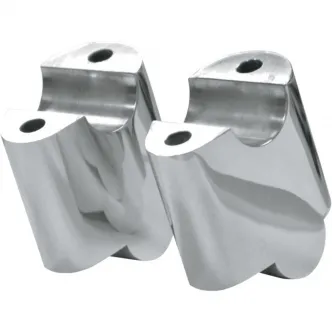 LA Choppers 2 Inch Riser Extensions In Polished Finish For 2008-2012 Dyna Street Bob (LA-7430-02)