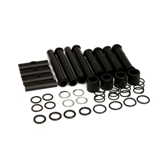 Doss Complete Pushrod Cover Kit For 99-17 Twin Cam In Black (ARM201409)