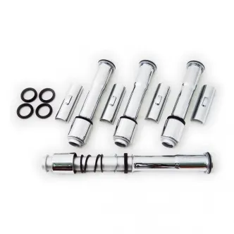 Doss Complete Pushrod Cover Kit For 2004-2021 XL; 2008-2012 XR1200 In Chrome (77335)