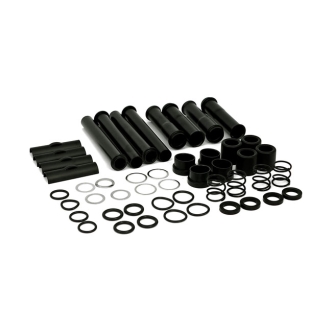 Doss Complete Pushrod Cover Kit For 2004-2020 XL; 2008-2012 XR1200 In Black (ARM901409)
