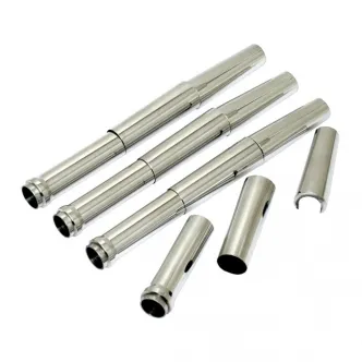 Jims Billet Aluminium Chrome Pushrod Cover Kits For 84-99 Evo Big Twins (3002)