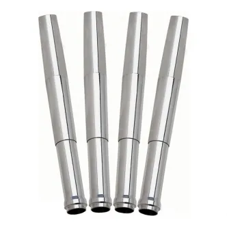 Jims Billet Aluminium Polished Pushrod Cover Kit For 99-17 Twin Cam (3005)