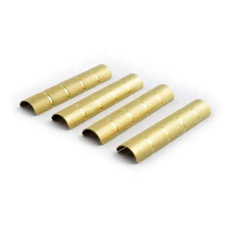 Paughco Knurled Pushrod Cover Retainers For 48-65 Panhead & 57-85 XL In Brass (STFK48)