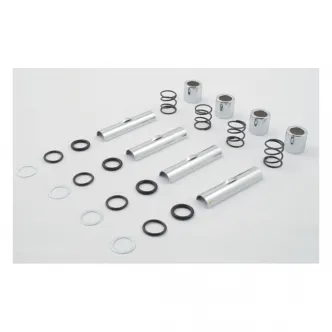 Doss Upper Pushrod Cover Kit For 40-47 Knuckle, 66-84 Shovel, 84-99 Evo B.T (Excl. TC) In Chrome (70134)