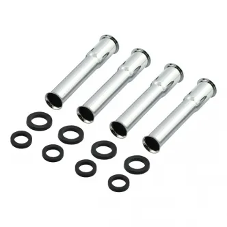 Doss Lower Pushrod Cover Kit For 48-E79 B.T (Cork type) In Chrome (01-006)