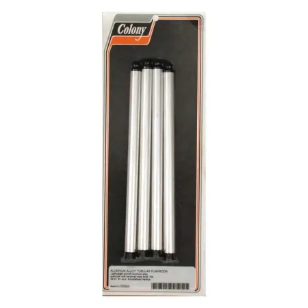 Colony Standard Replaceable Pushrod Kit Aluminium For Stock Adjustable Solid Lifters For 1936-1947 61 Inch (1000CC) Knuckle Models (7518-4)