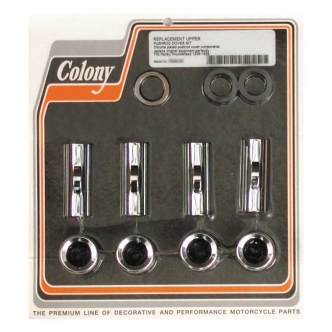 Colony Upper Pushrod Cover Kit For 36-39 61 Inch Knuckle (2 Inch Long) In Chrome (ARM423989)